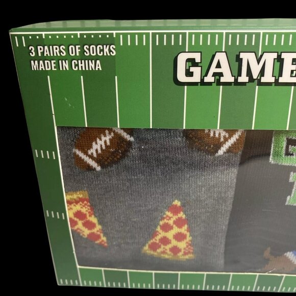 Men's Game Day Football Crew Socks Gift Set - Size 6-12 - New in Box - Picture 8 of 8